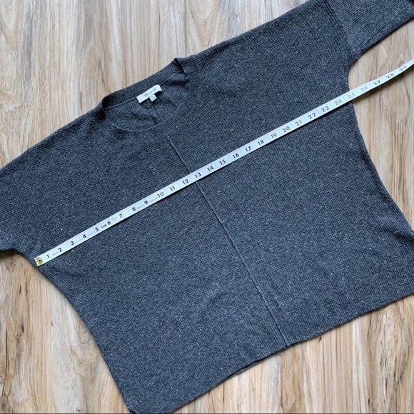 MADEWELL Gray Northroad Waffle Sweater Top Women’s Size XS - Picture 6 of 9